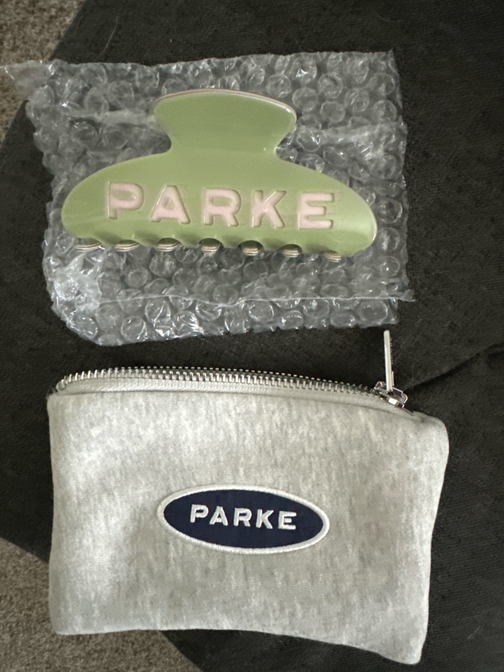 Parke rose and matcha claw clip NEW